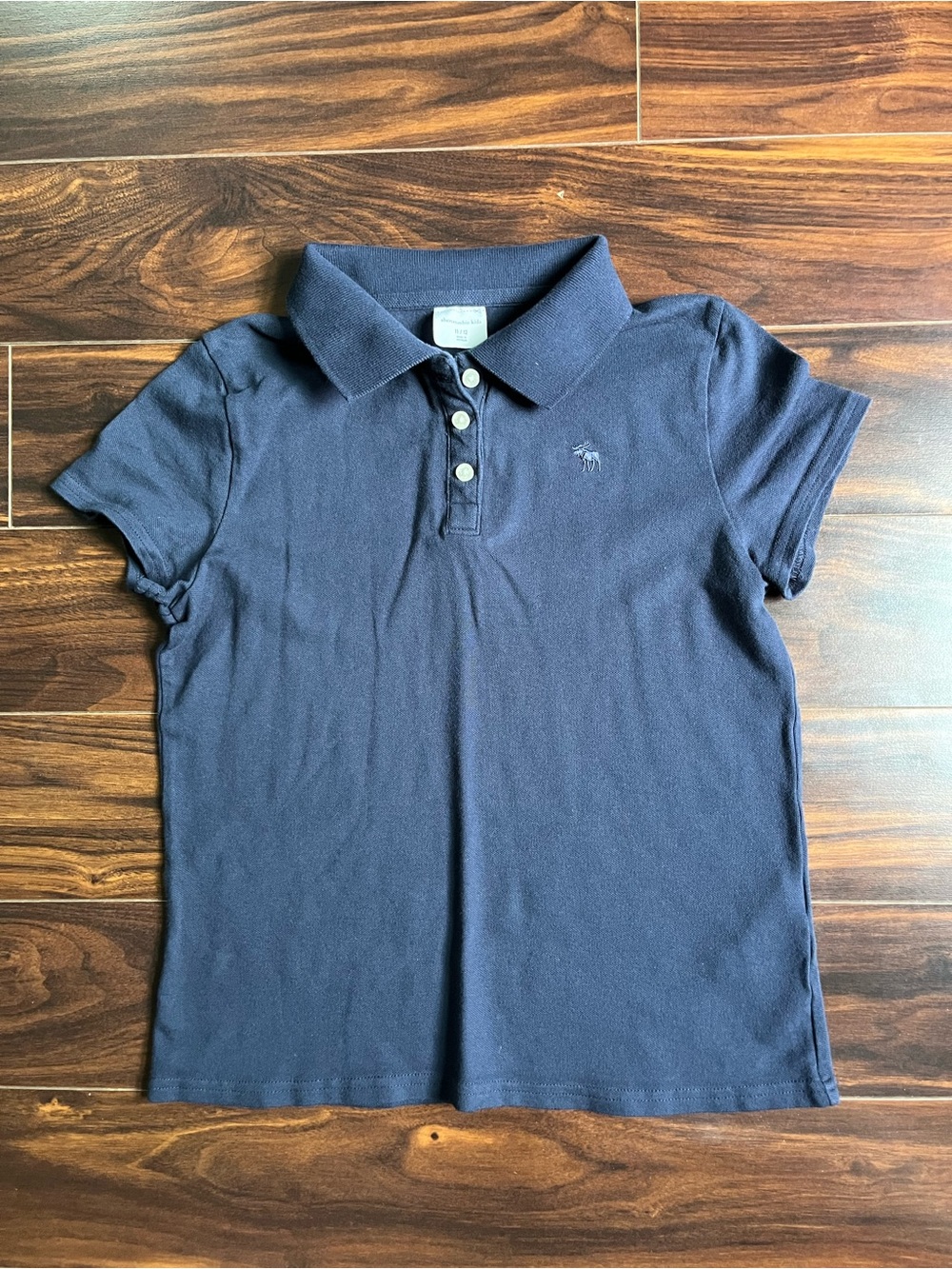 abercrombie kids Navy Blue Short Sleeve School Uniform Polo, 11/12, EUC